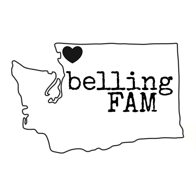 BellingFAM State Logo in Black